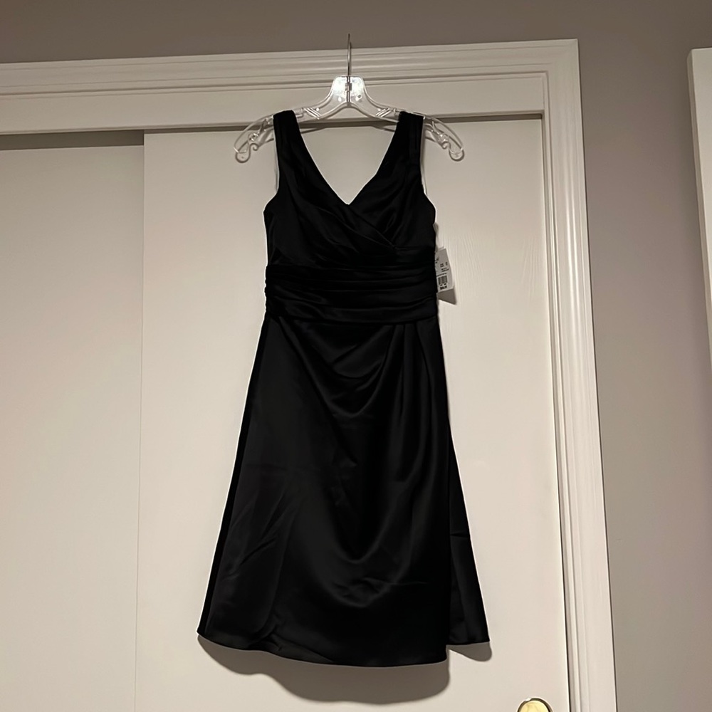 David’s Bridal Black Brides Maids Dress Size 2